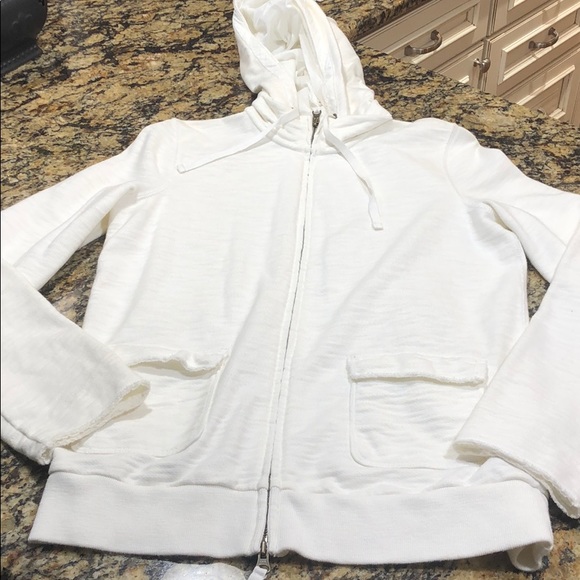 Jcrew rumpled French Terry zippered hoodie size M - Picture 1 of 13